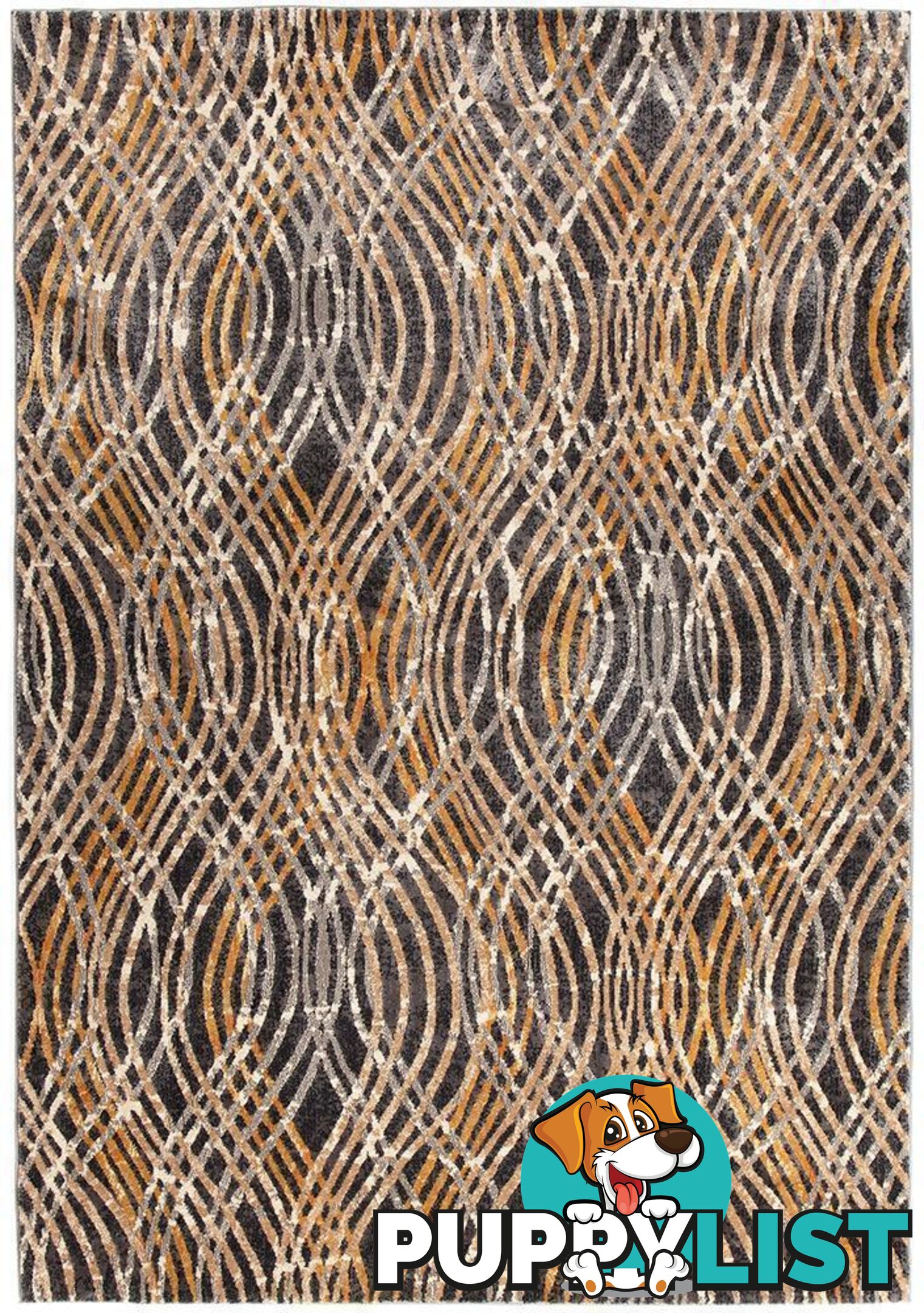 Dreamscape Flurry Modern Charcoal Rug - Unbranded - 8694561186802