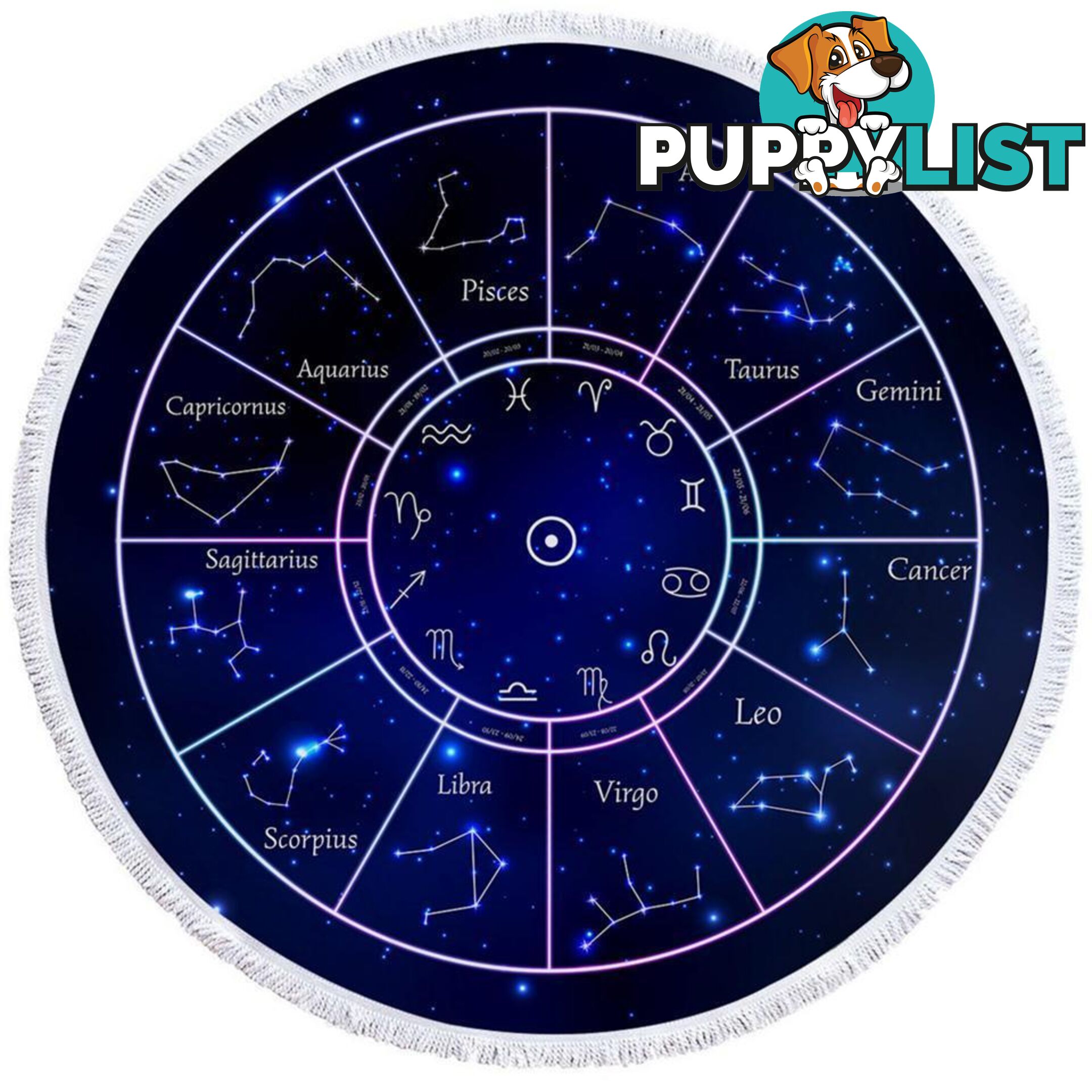 Zodiac Beach Towel - Towel - 7427046313629