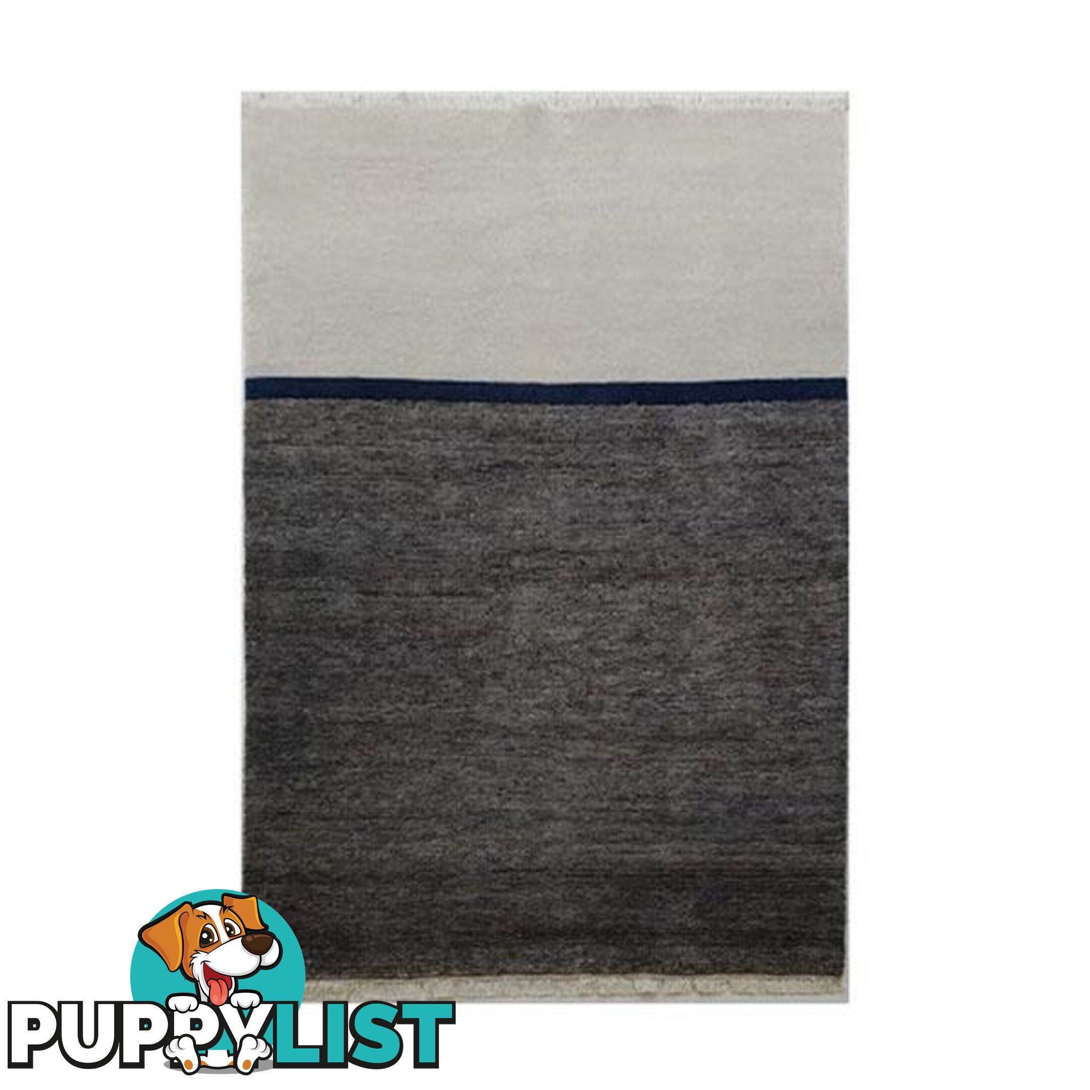 Phoenix Grey Azure Wool Cut Pile Rug - Unbranded - 7427005875830