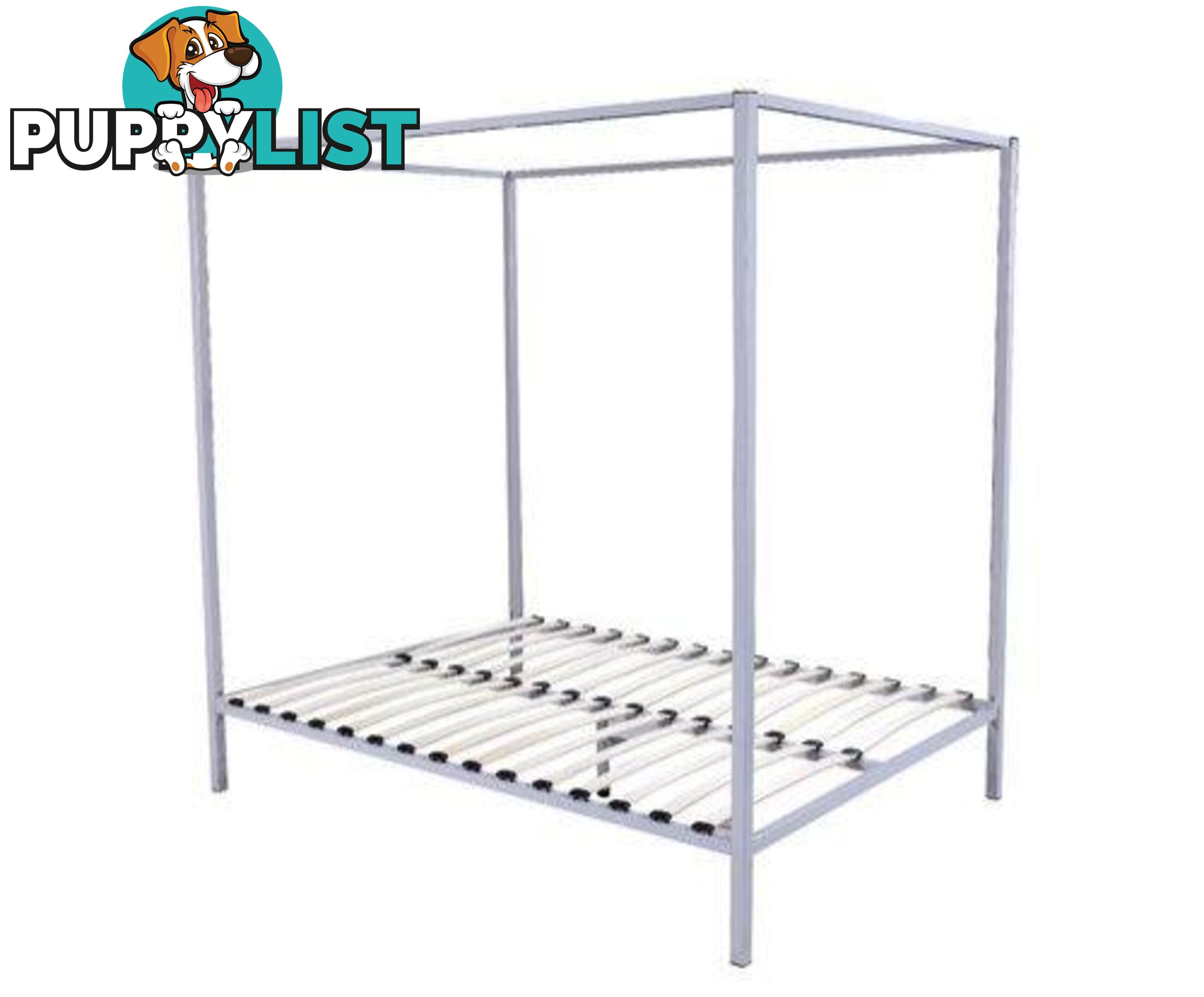 4 Four Poster Queen Bed Frame - Unbranded - 4344744432168