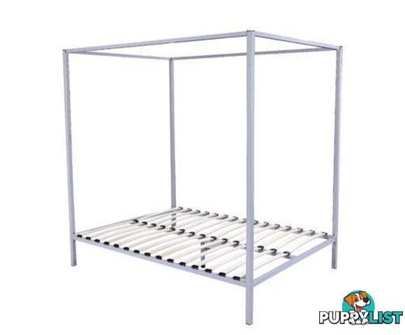 4 Four Poster Queen Bed Frame - Unbranded - 4344744432168