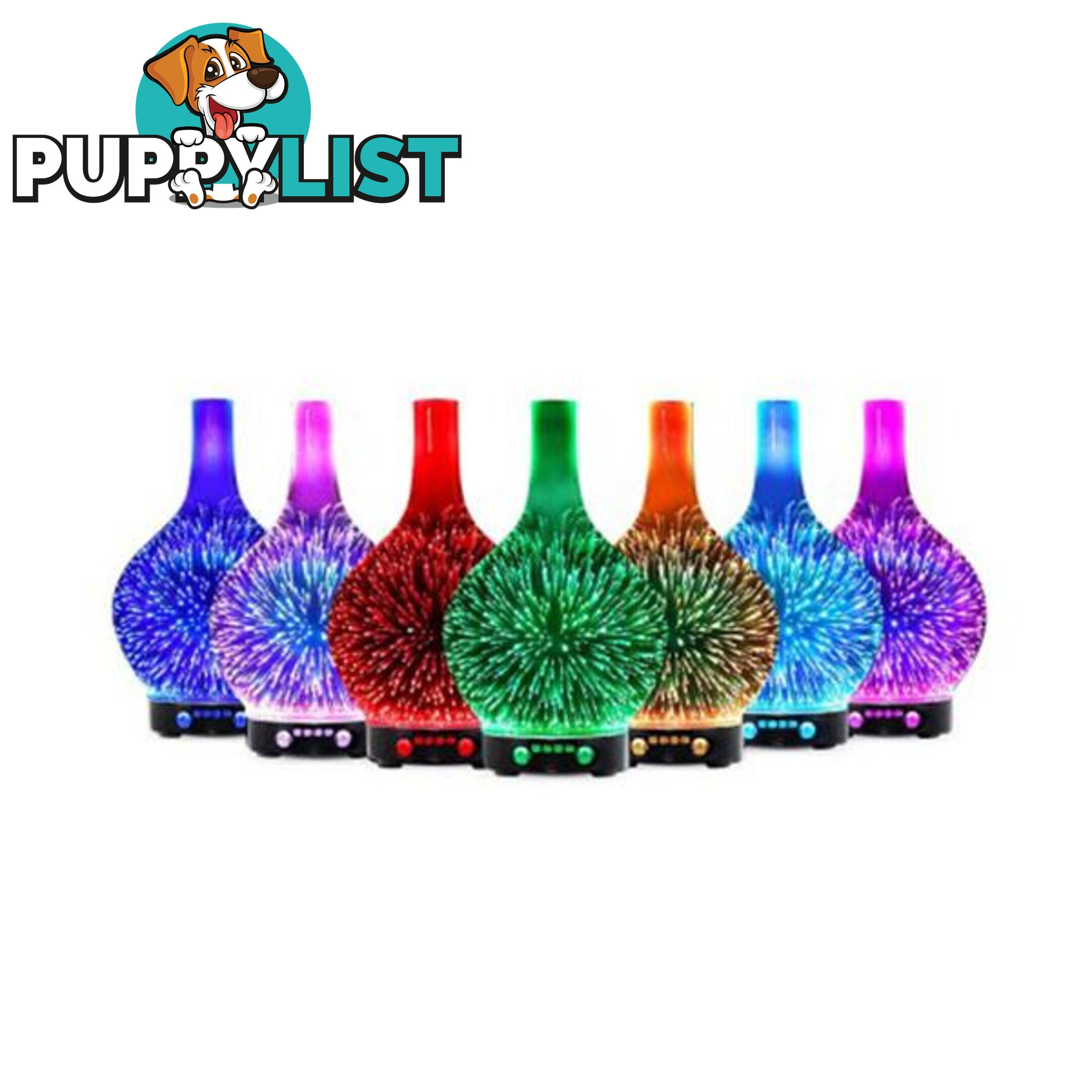 Diffuser 3D LED Light Oil Firework Air Humidifier 100ml - Unbranded - 9350062206423