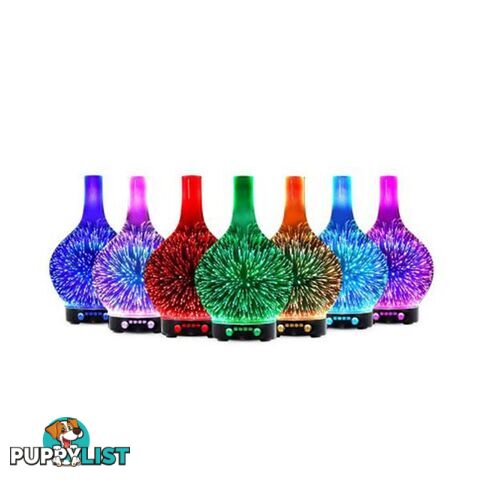 Diffuser 3D LED Light Oil Firework Air Humidifier 100ml - Unbranded - 9350062206423