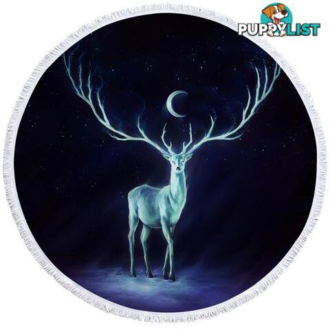 Magnificent Deer Beach Towel - Towel - 7427046329491