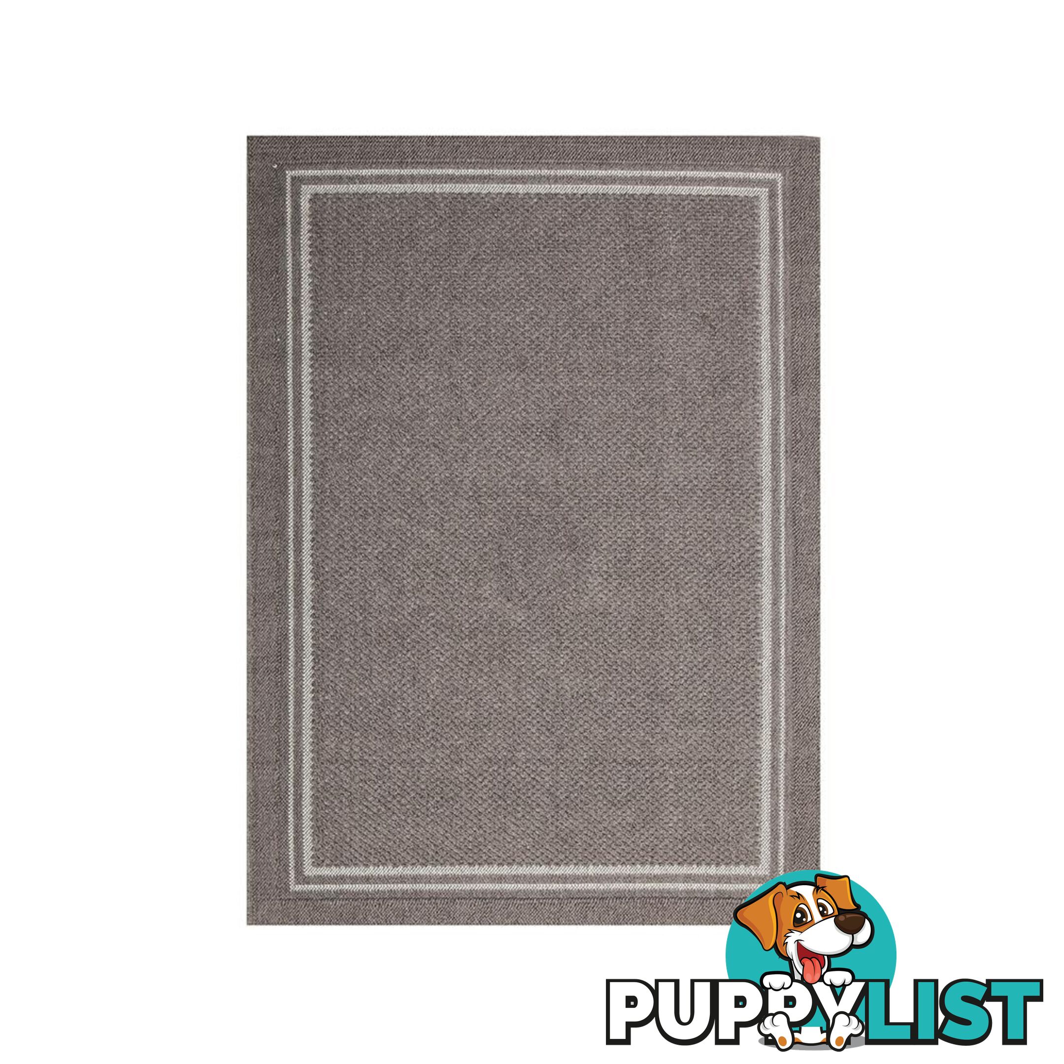 HAWAII GREY BORDERED RUG - Unbranded - 7427046338707