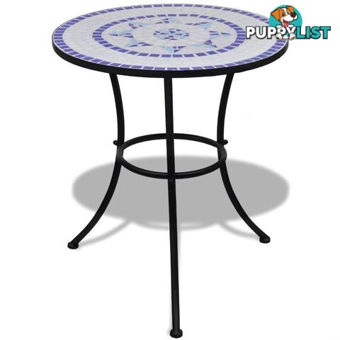 Mosaic Table 60 Cm - Blue / White - Unbranded - 4326500415899