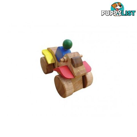 Wooden Motorbike - Qtoys - 8936074261806