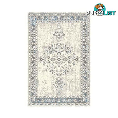 Traditional Focus Cream Blue Rug - Unbranded - 7427046197342