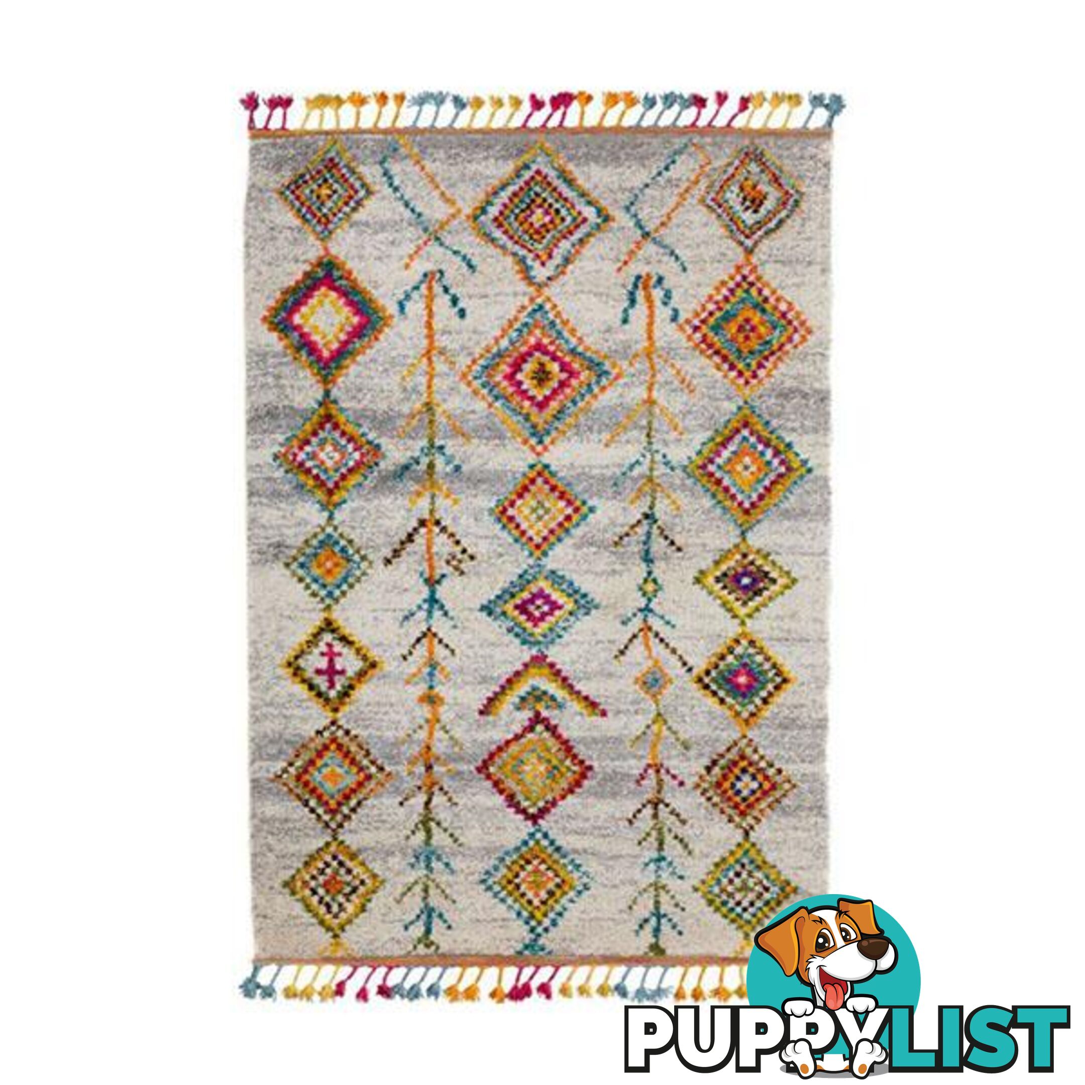 Cream Kasach Heat Set Rug - Unbranded - 9476062127916