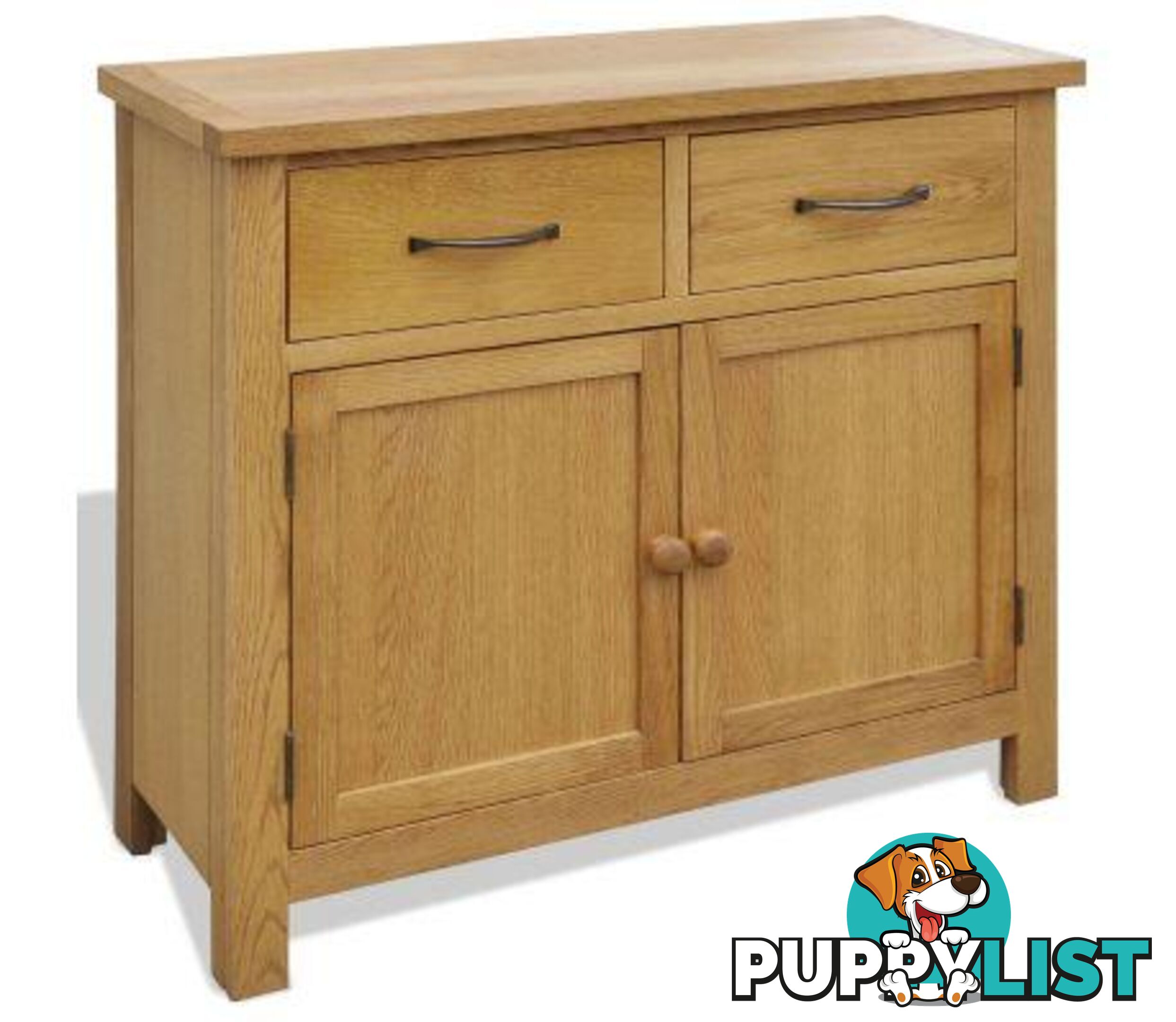 Oak Sideboard 90 x 33.5 x 83 Cm - Unbranded - 4326500435309