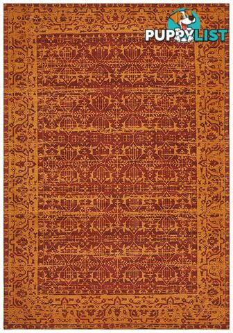 Magnolia Border Paprika Rug - Unbranded - 9375321879910