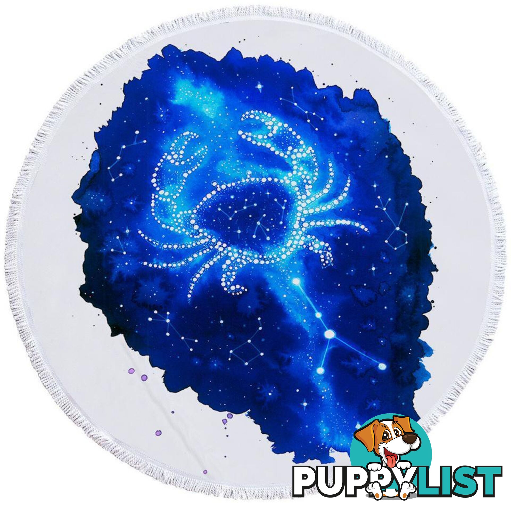 Zodiac Cancer Beach Towel - Towel - 7427046315067