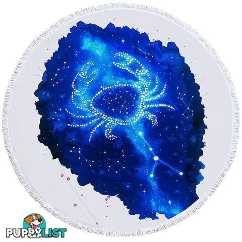 Zodiac Cancer Beach Towel - Towel - 7427046315067