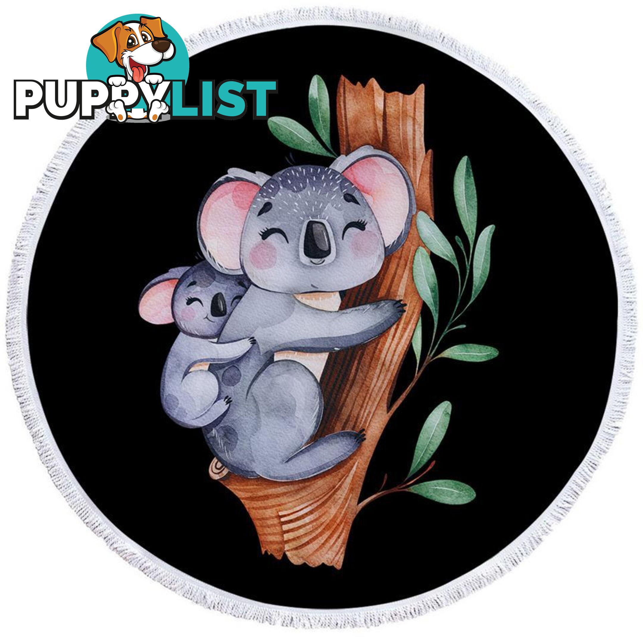 Cute Koalas Beach Towel - Towel - 7427046344753