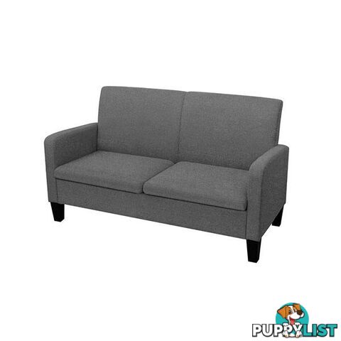 2 Seater Sofa 135 X 65 X 76 Cm Dark Grey - Unbranded - 8718475564621