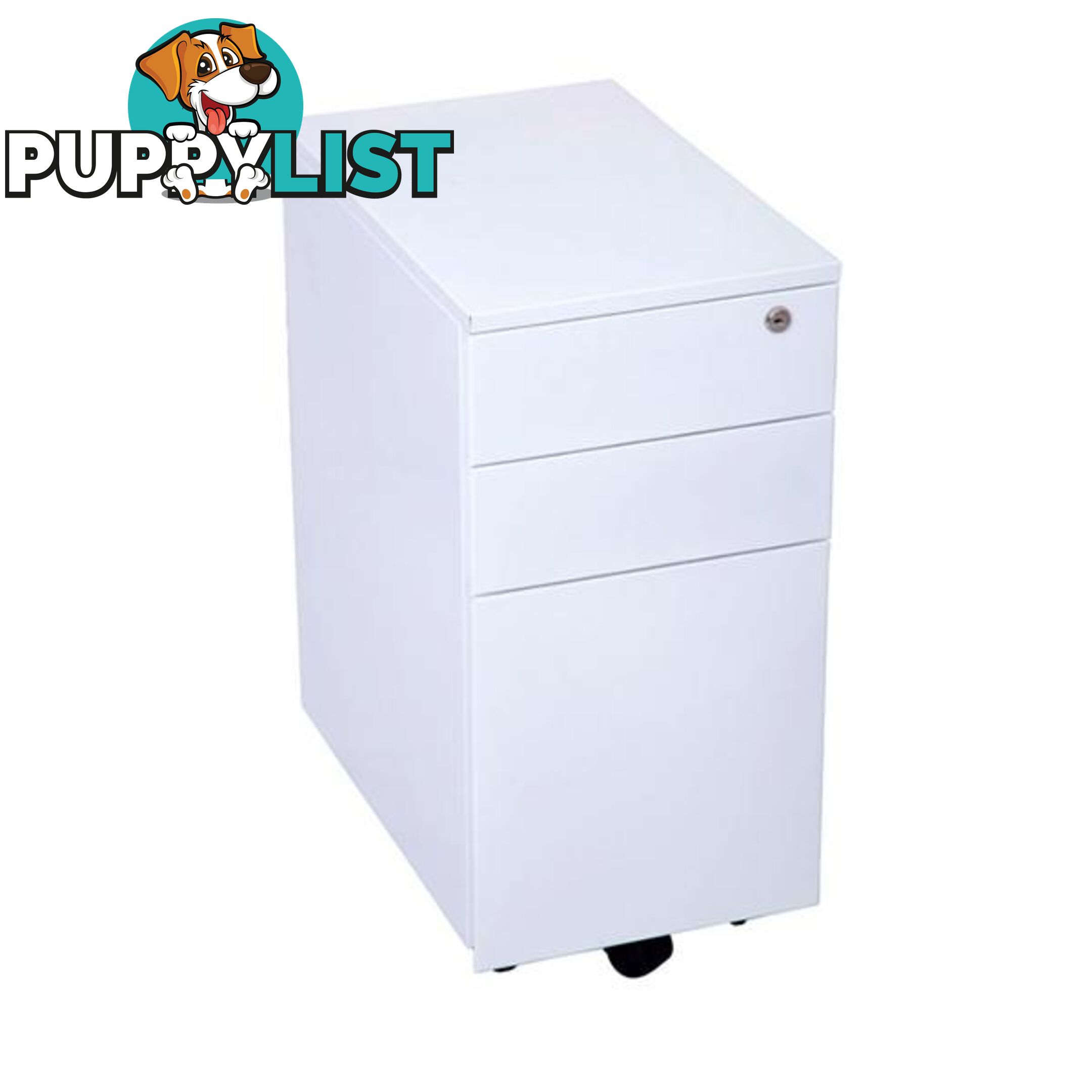 Slimline Mobile Pedestal 3 Drawer - Unbranded - 787976632304