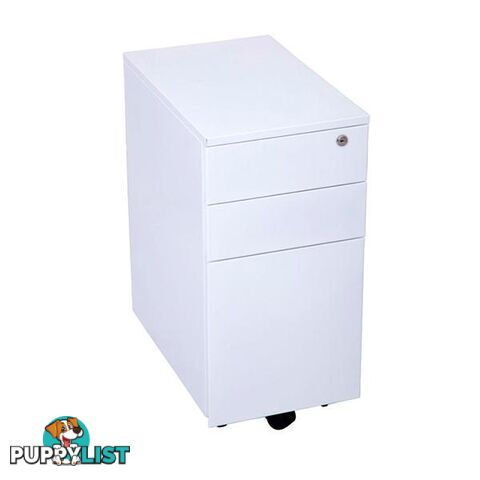 Slimline Mobile Pedestal 3 Drawer - Unbranded - 787976632304