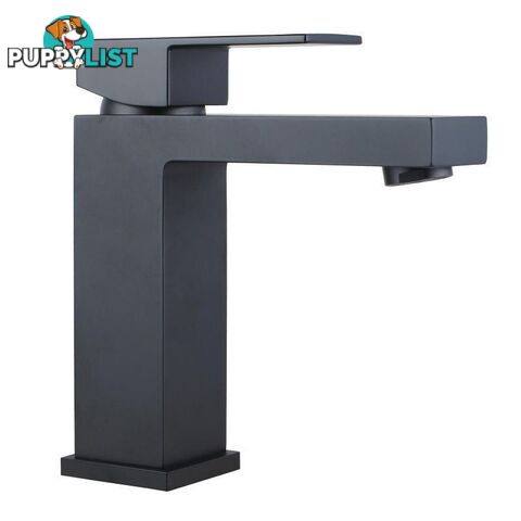 Ottimo Nero Square Matte Black Bathroom/Basin Mixer - Unbranded - 4344744417059