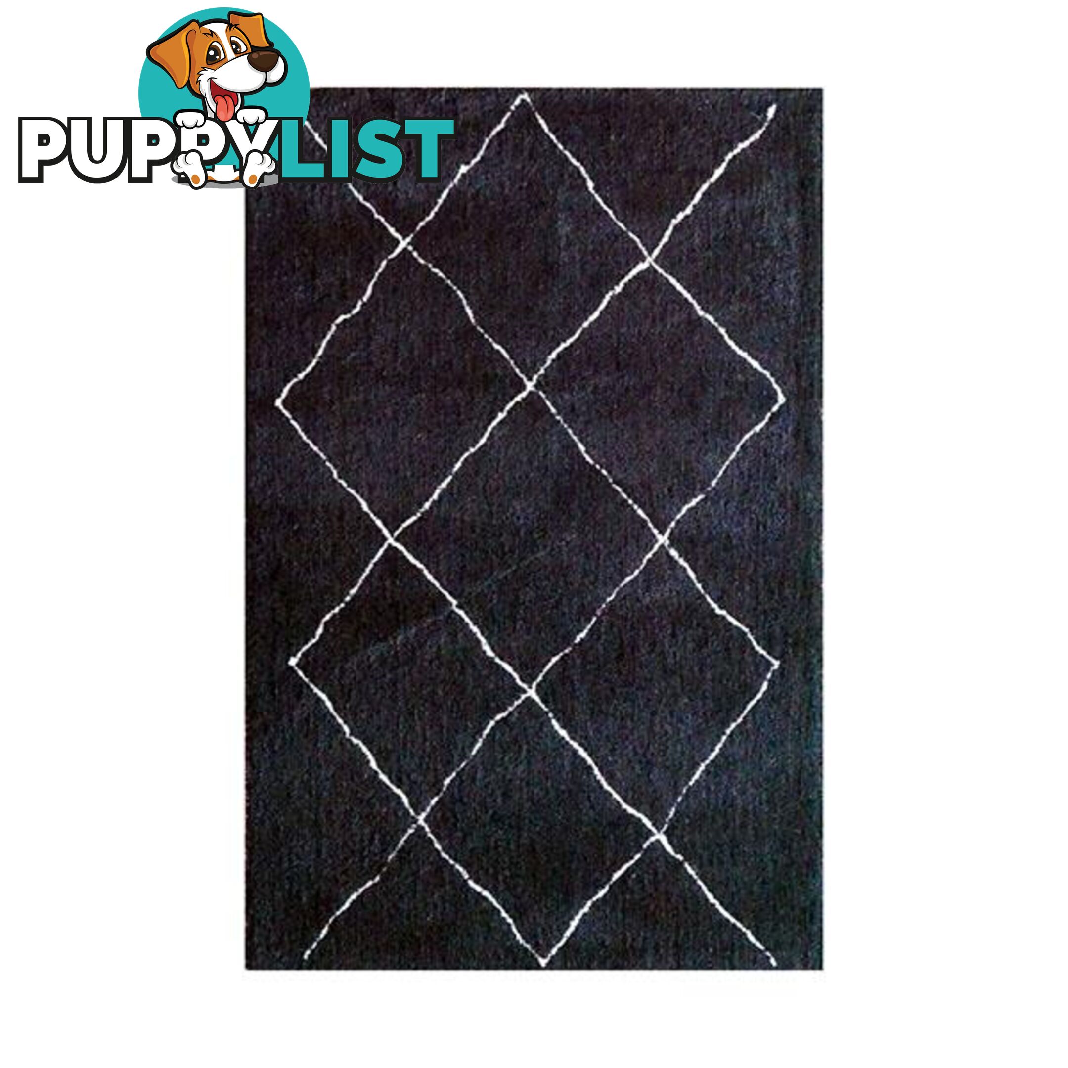 Polyester Tribal Black And White Rug - Unbranded - 787976629311