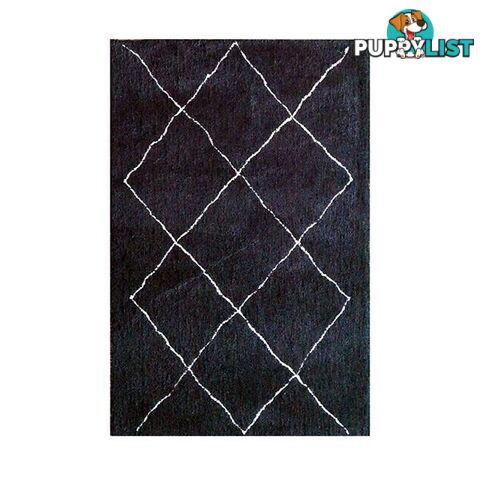 Polyester Tribal Black And White Rug - Unbranded - 787976629311