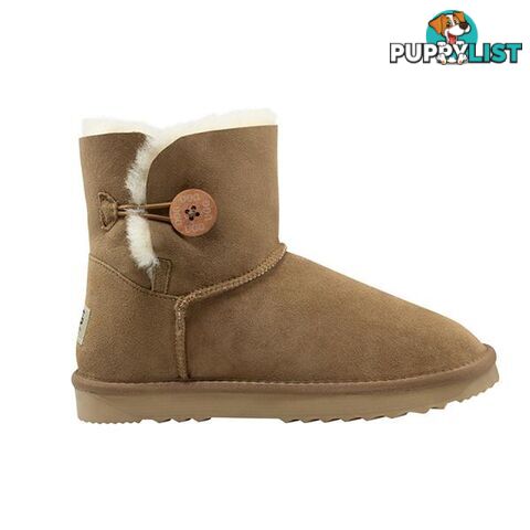 Comfort Me Australian Made Mini Bailey Button Ugg Boot Chestnut - Comfort Me - 822427521216