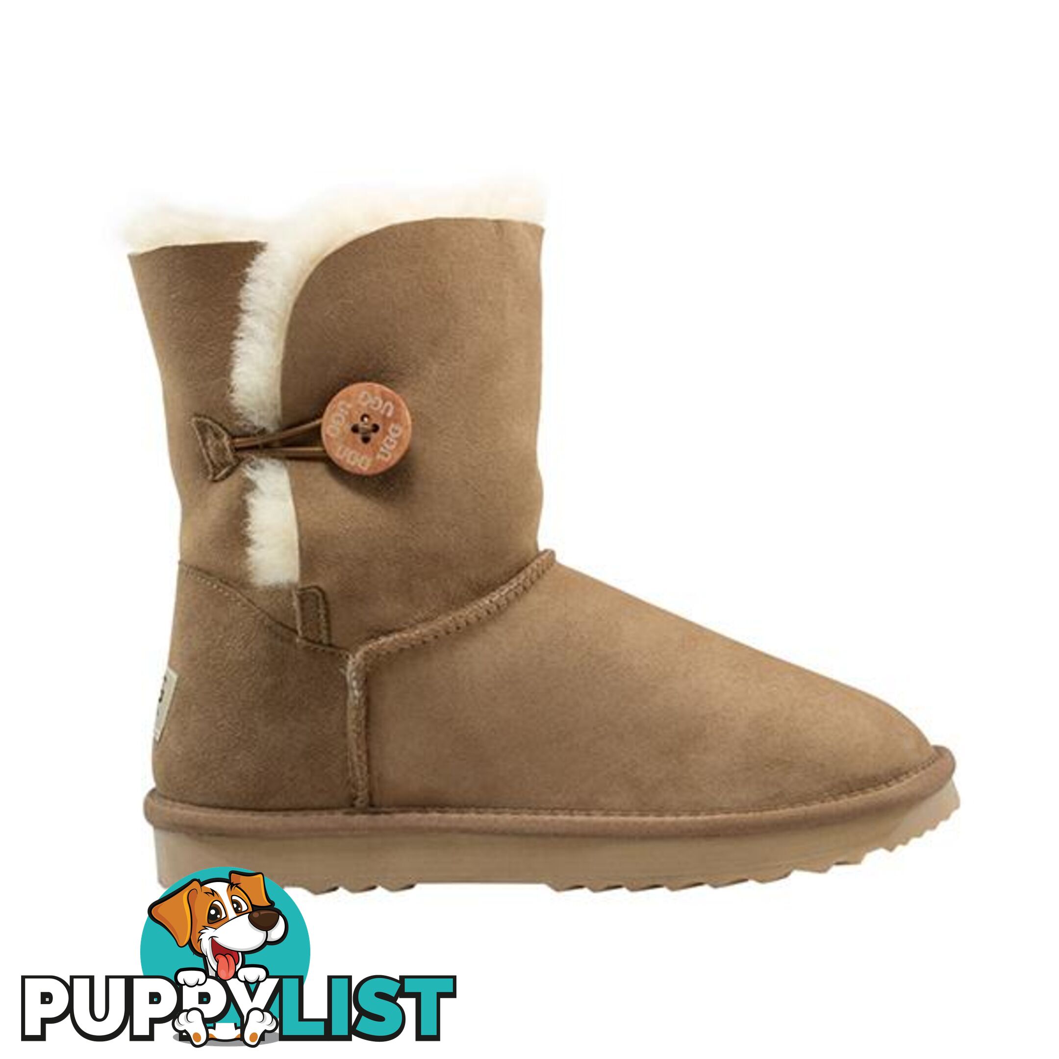 Comfort Me Australian Made Mid Bailey Button Ugg Boot Chestnut - Comfort Me - 822427521490