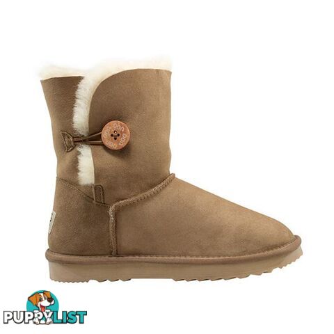 Comfort Me Australian Made Mid Bailey Button Ugg Boot Chestnut - Comfort Me - 822427521490