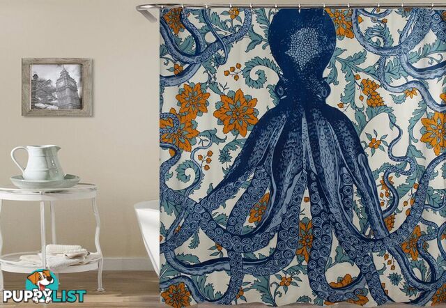 Octopus Vintage Colors Shower Curtain - Curtain - 7427046006217