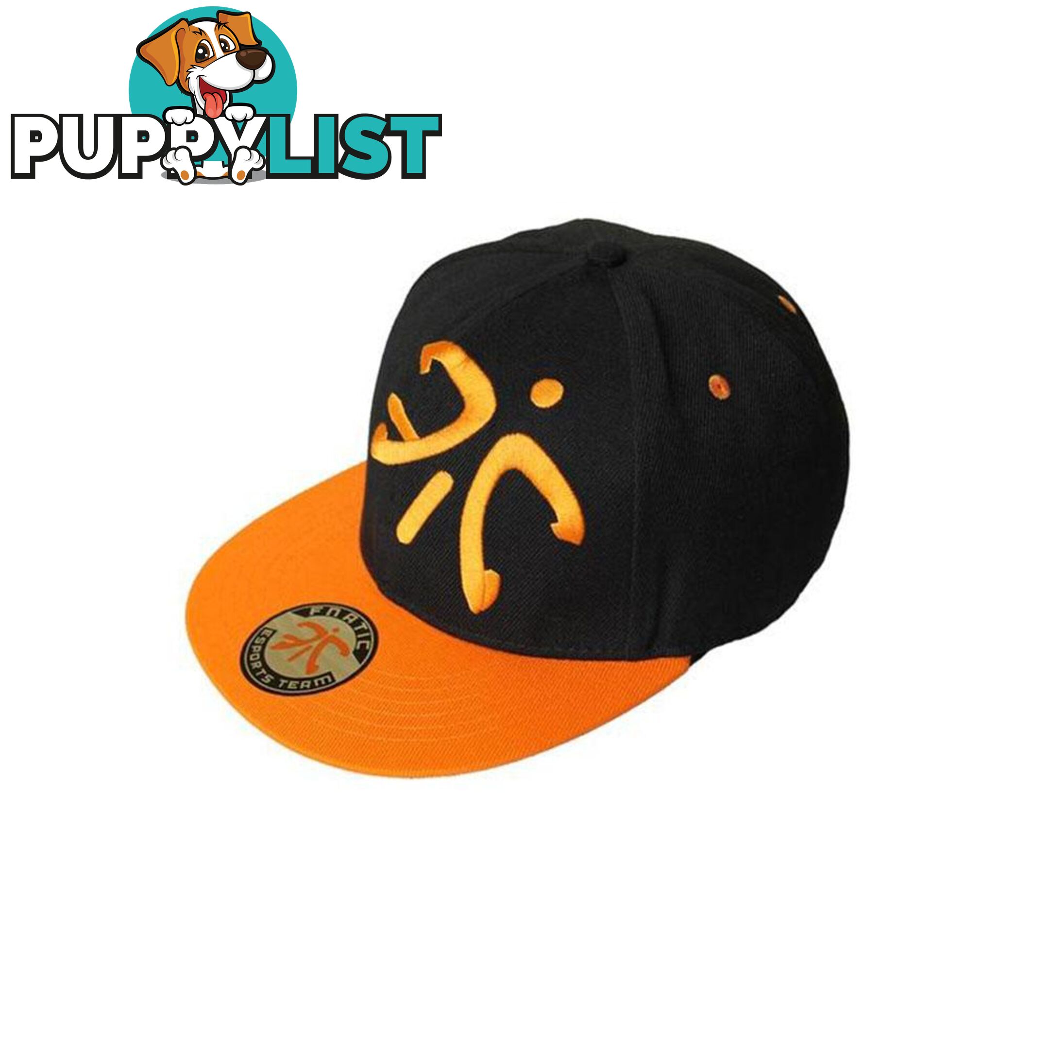 Fnatic Flat Cap With Logo - Black - Fnatic - 4326500320094