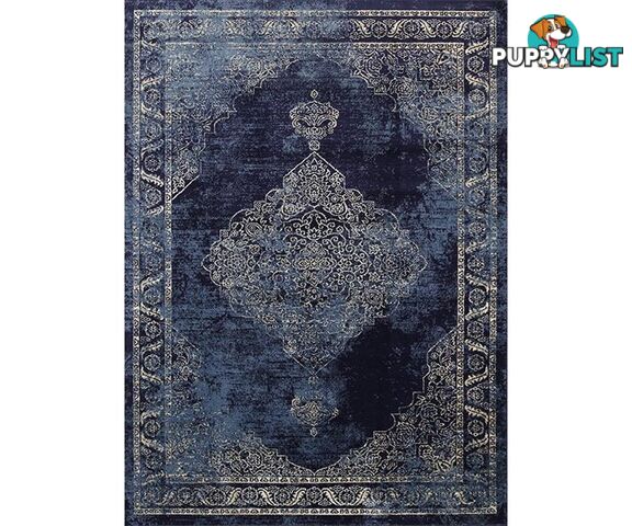 Old World Distressed Navy Rug - Unbranded - 9476062046620