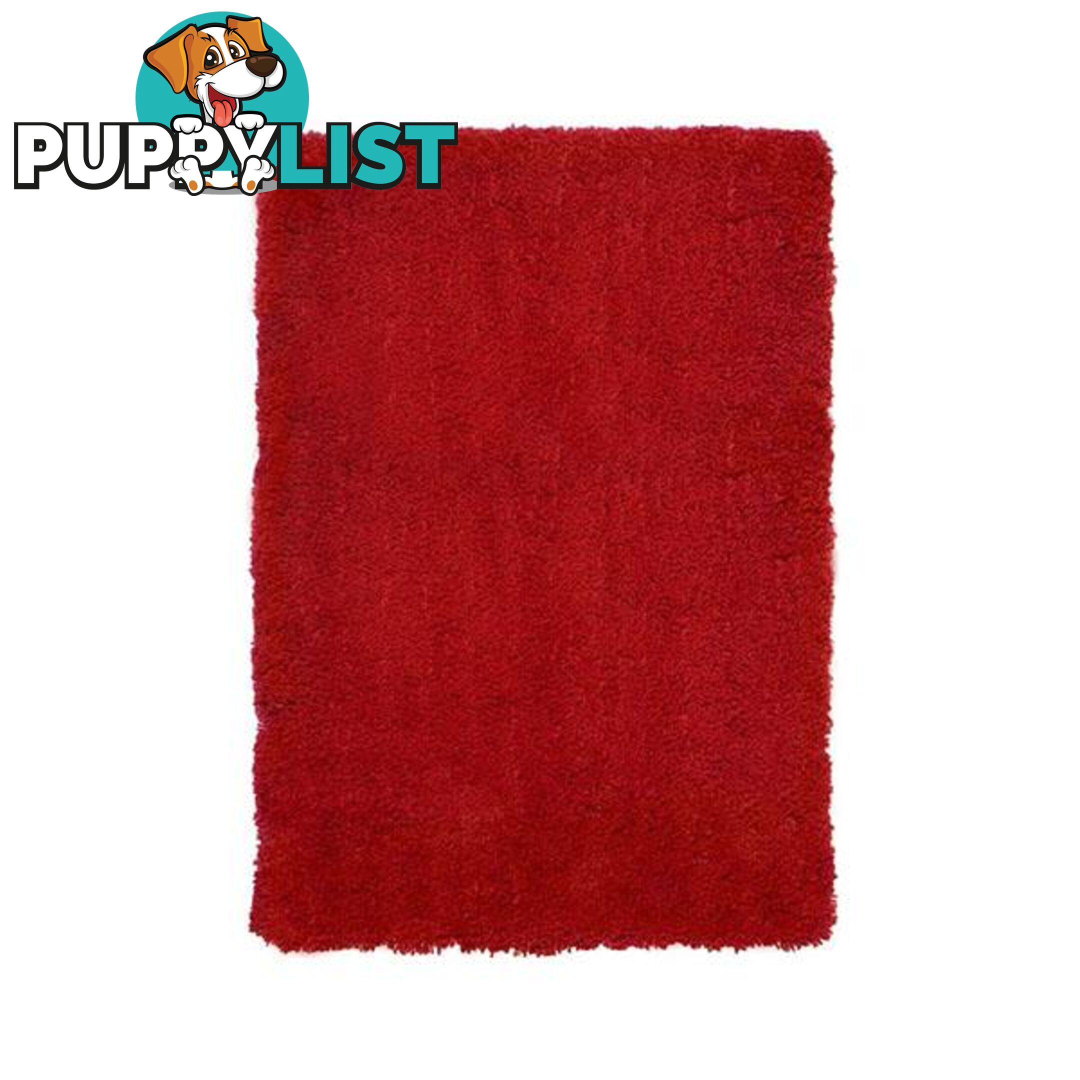 Non Shedding Urban Red Shag Rug - Unbranded - 7427046073707