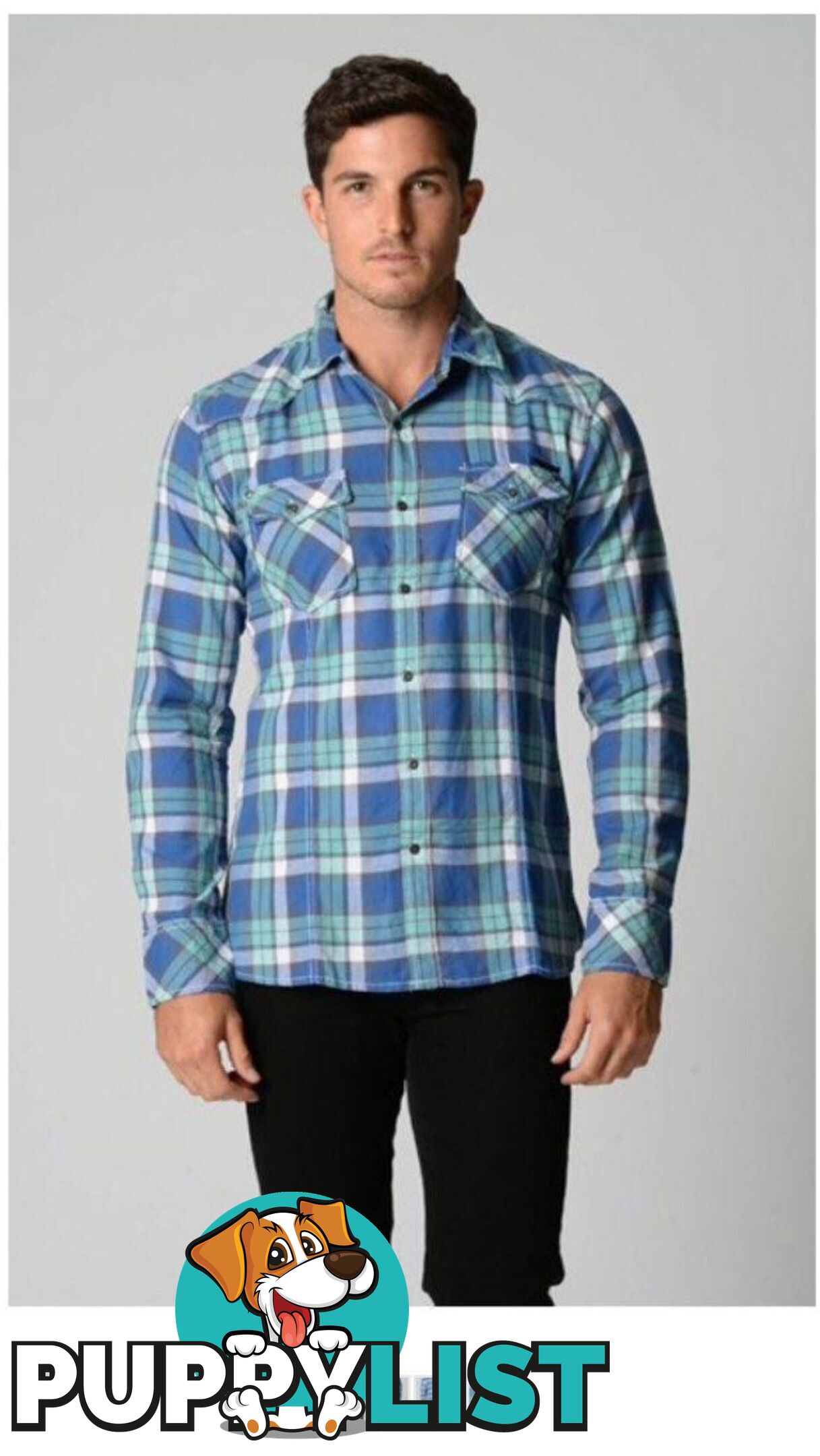 Deacon Aqua Check Shirt - Deacon - 4326500382528