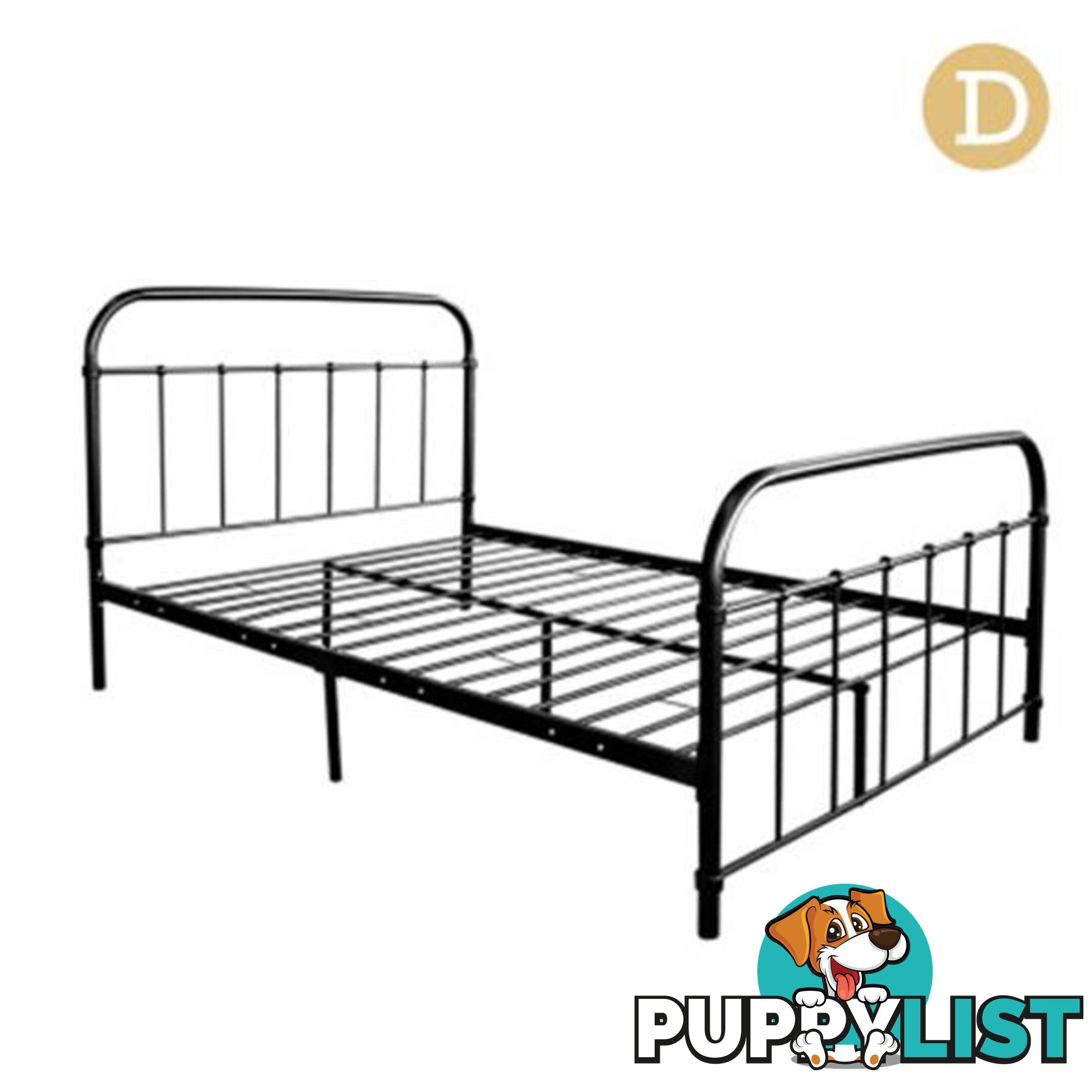 Metal Bed Frame - Black - Artiss - 4326500249425