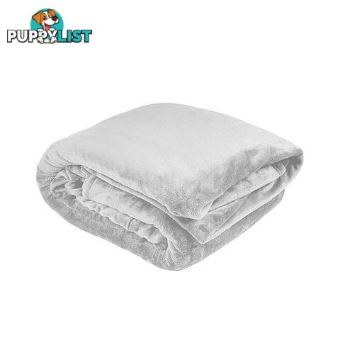 Bambury Ultraplush Blanket - Silver - Bambury - 9320488097981