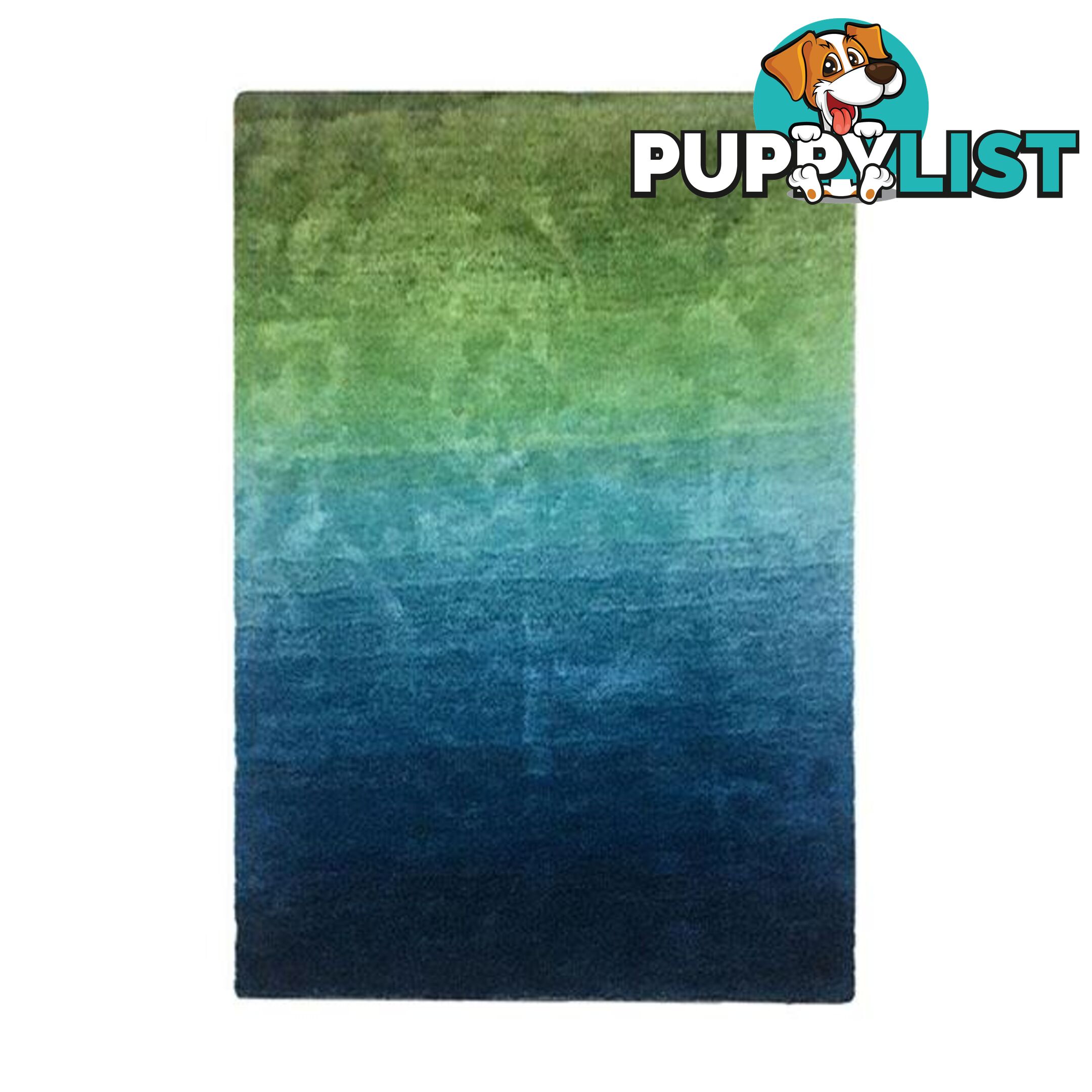 Gradience Multi Blue Polyester Shag Rug 155 X 225 Cm - Unbranded - 7427046073592