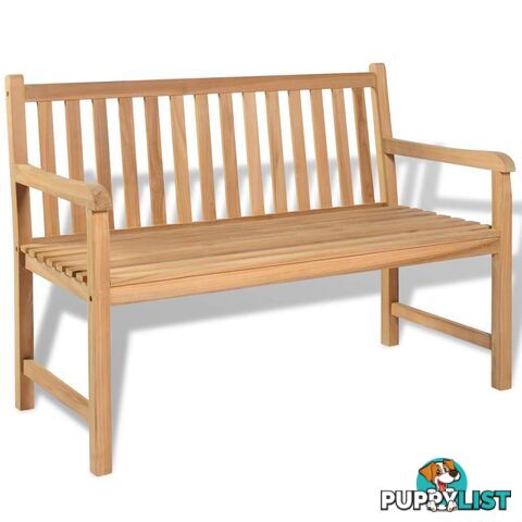 Outdoor Bench Teak 120 x 62.5 x 90 Cm - Unbranded - 9476062038137