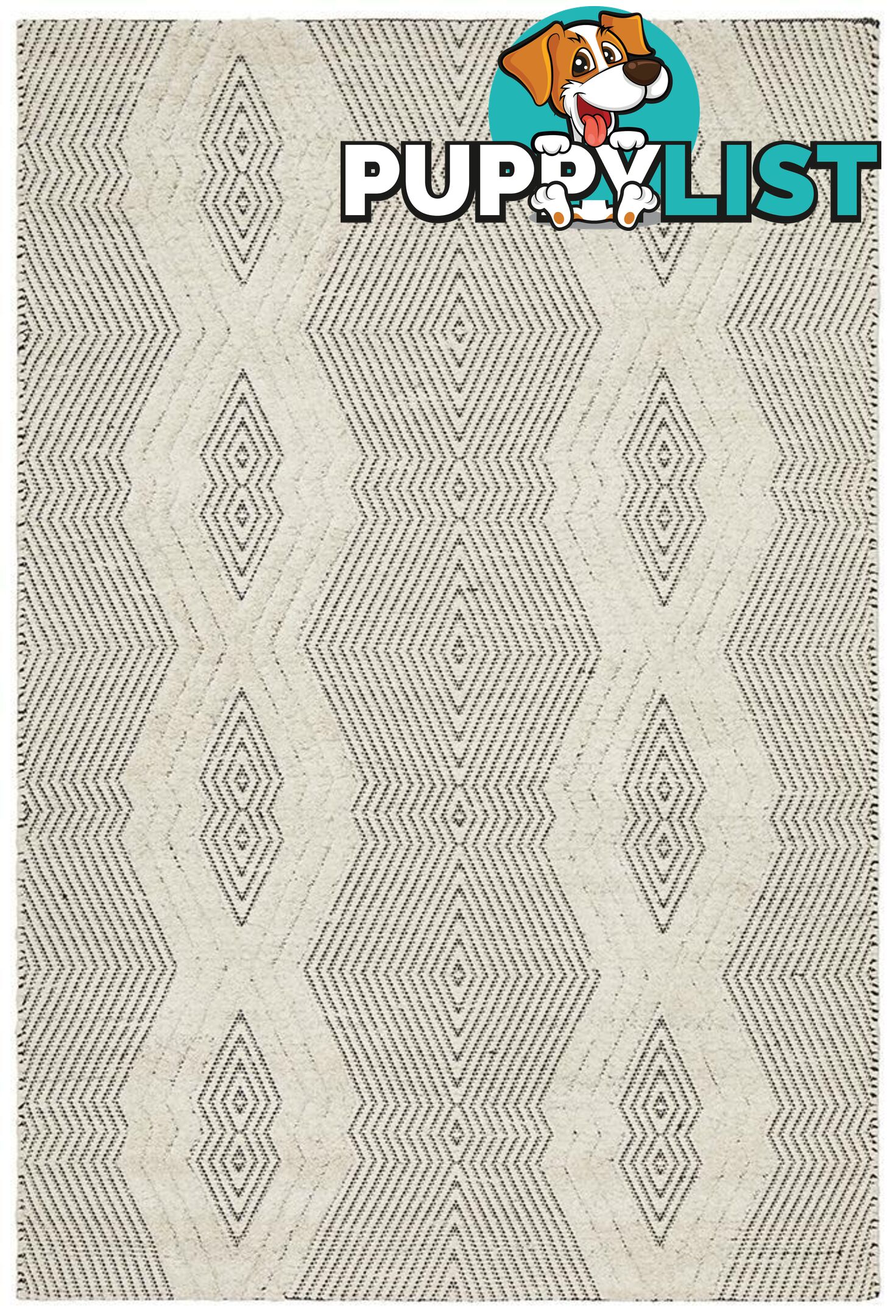 Miller Rhythm Chime Bone Rug - Unbranded - 9375321832014