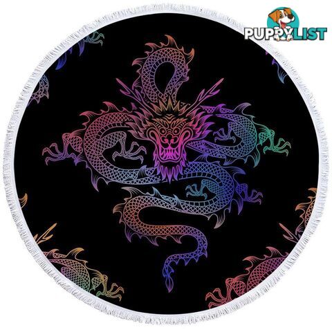 Chinese Dragon Beach Towel - Towel - 7427046312912