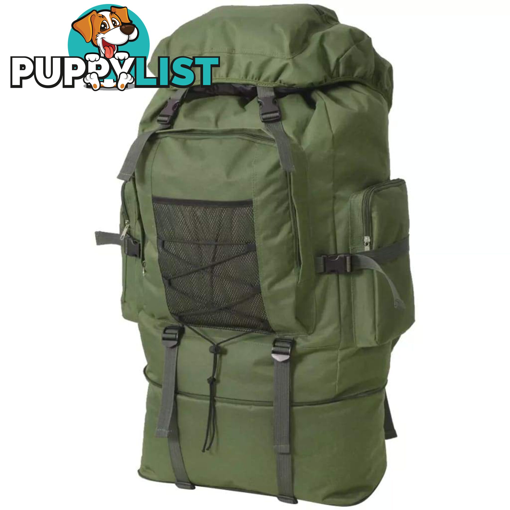 Army-Style Backpack XXL 100 L Green - Unbranded - 9476062038922