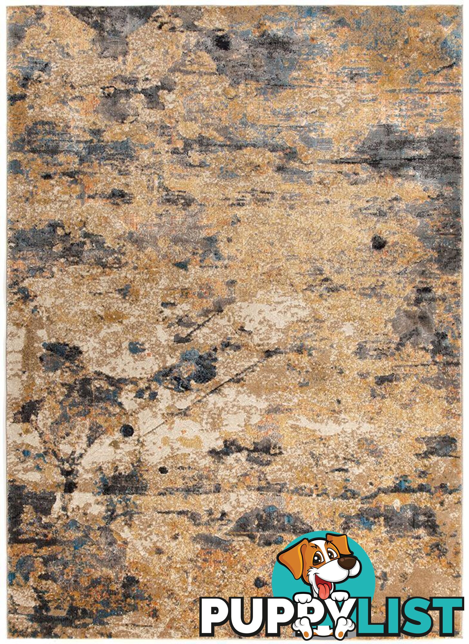 Dreamscape Tribute Modern Rust Rug - Unbranded - 8694561187274