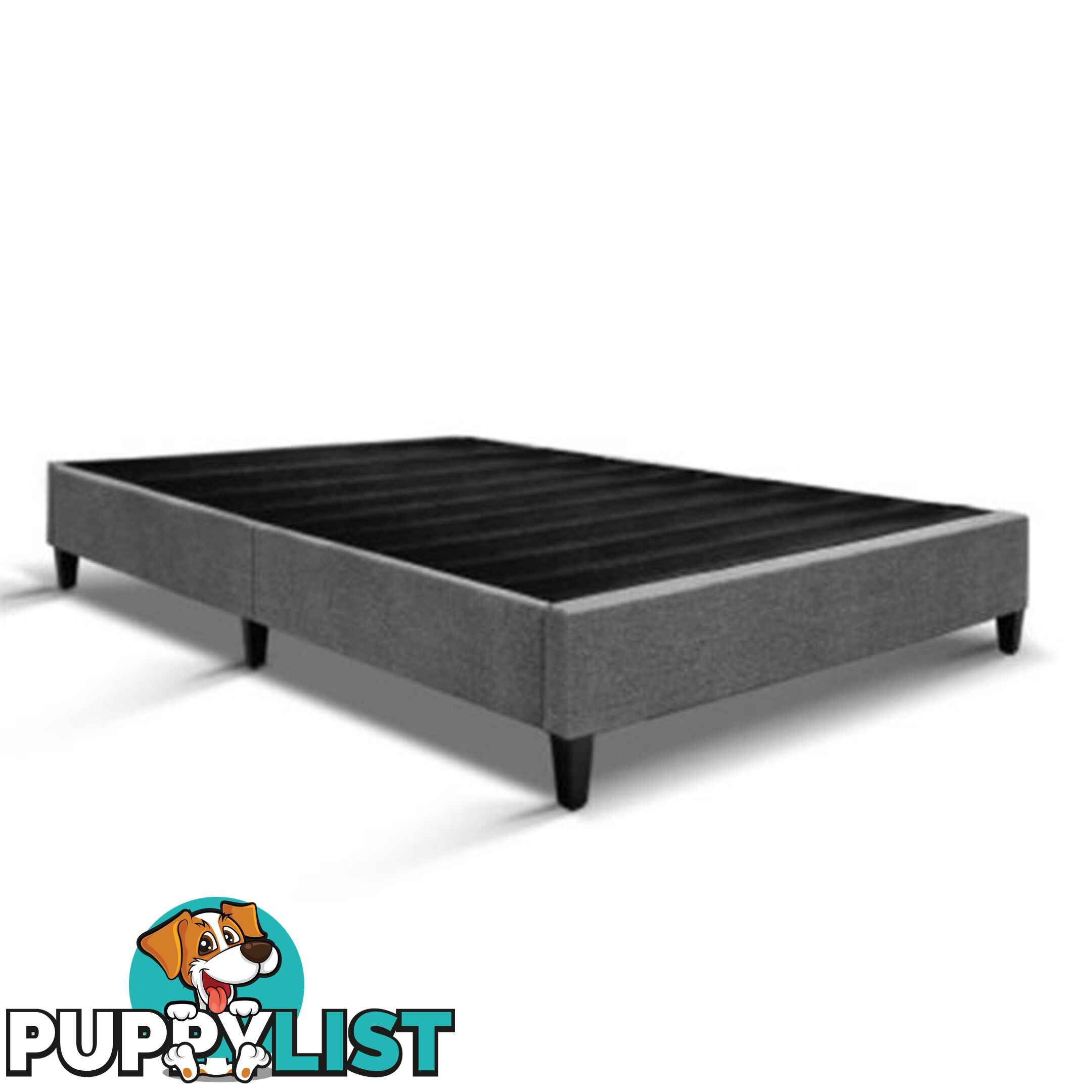 Premium Fabric Bed Base Frame - Grey - Artiss - 9350062178980