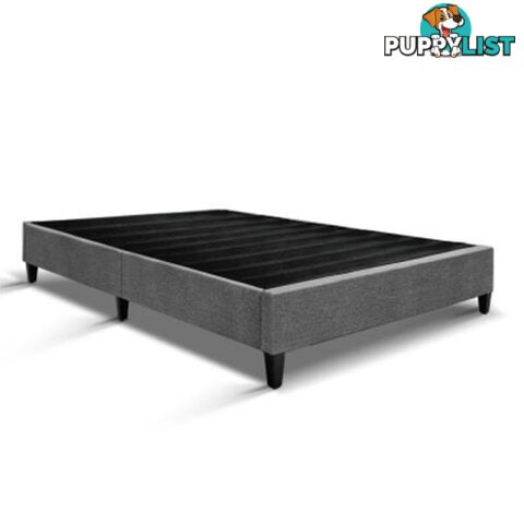 Premium Fabric Bed Base Frame - Grey - Artiss - 9350062178980