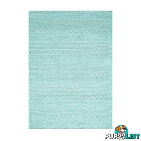 Sumak Wool Pale Blue Flatwoven Rug - Unbranded - 7427046216432