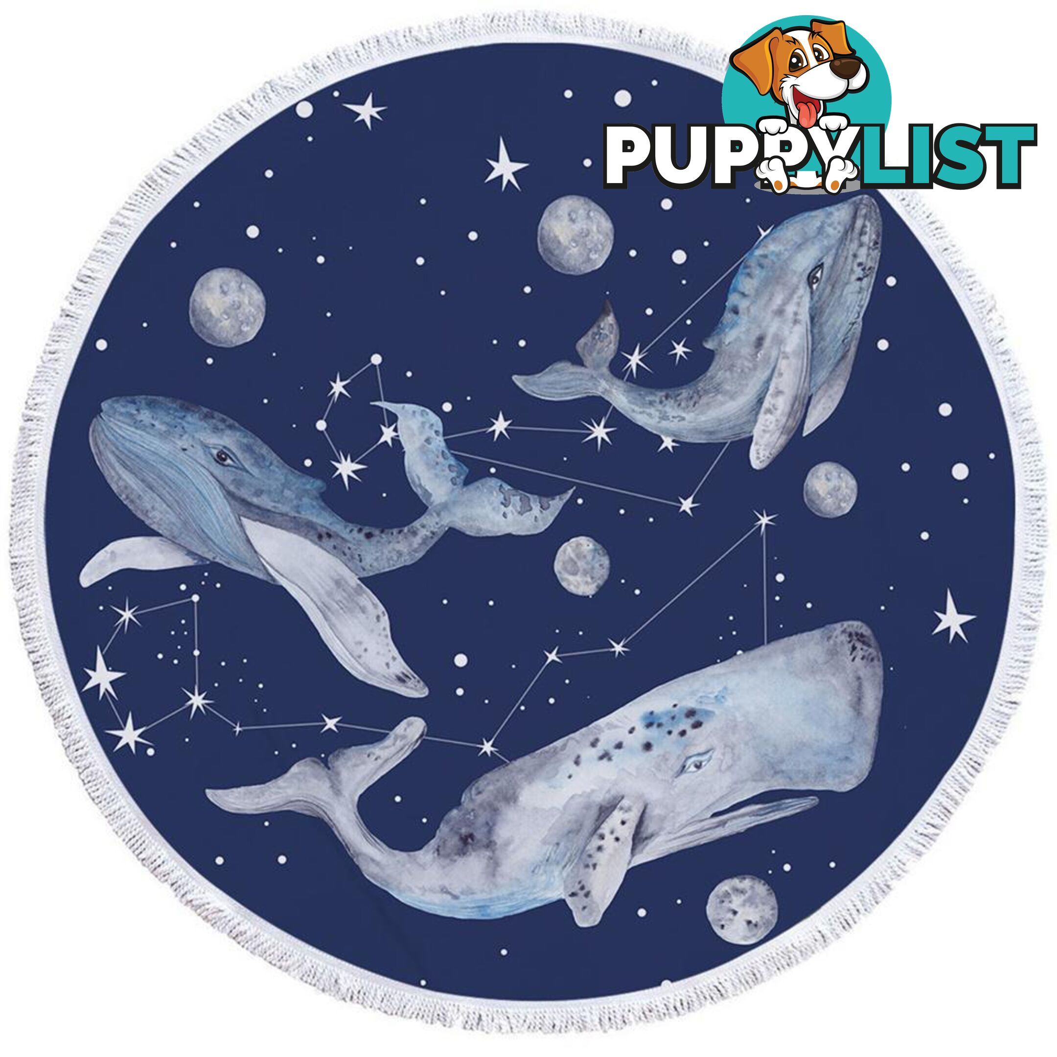 Space Whales Beach Towel - Towel - 7427046308977