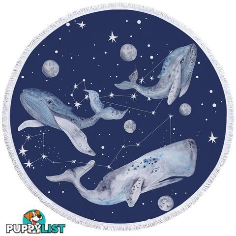 Space Whales Beach Towel - Towel - 7427046308977