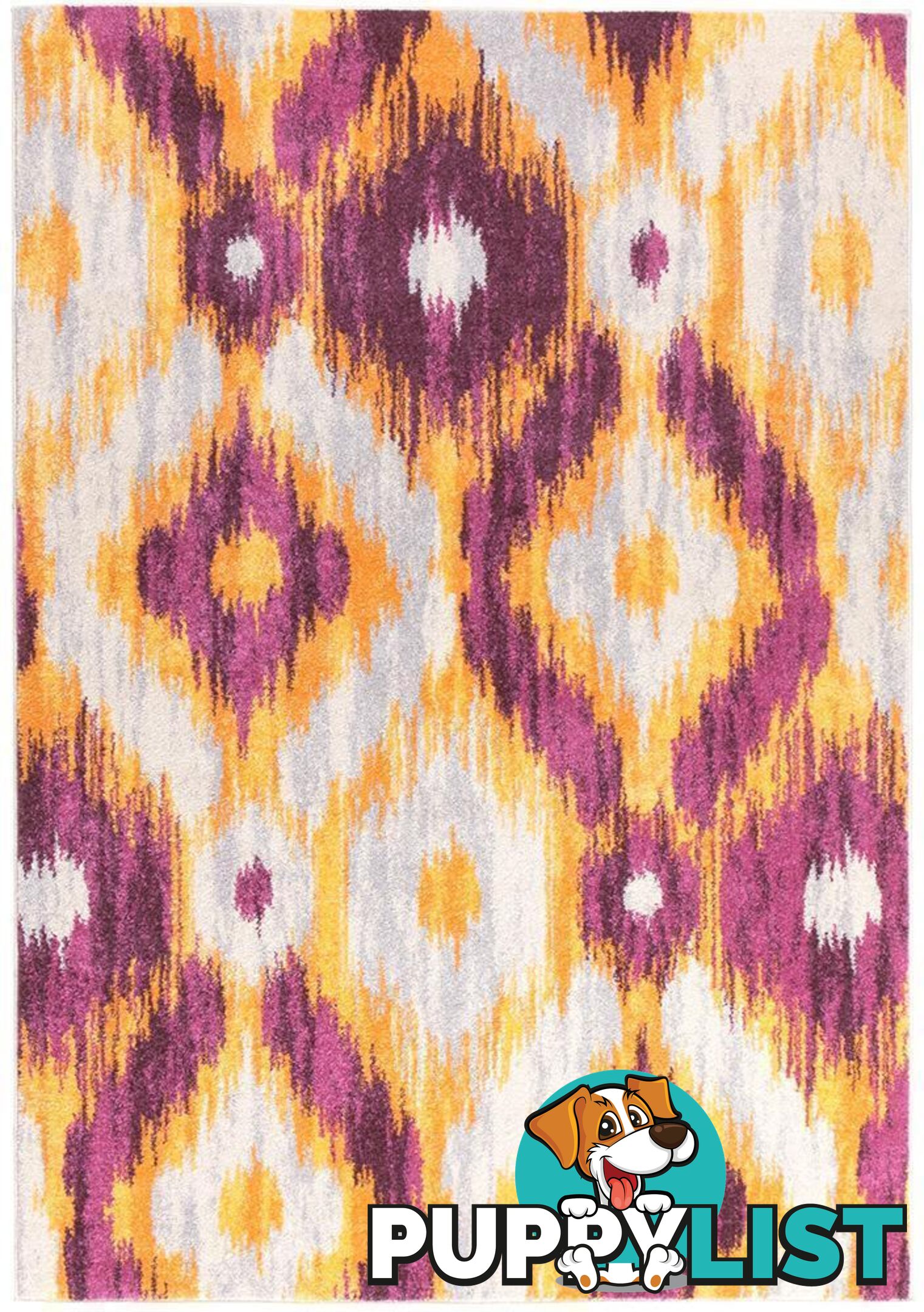 Dimensions Divinity Burst Aubergine Modern Rug - Unbranded - 9375321826044