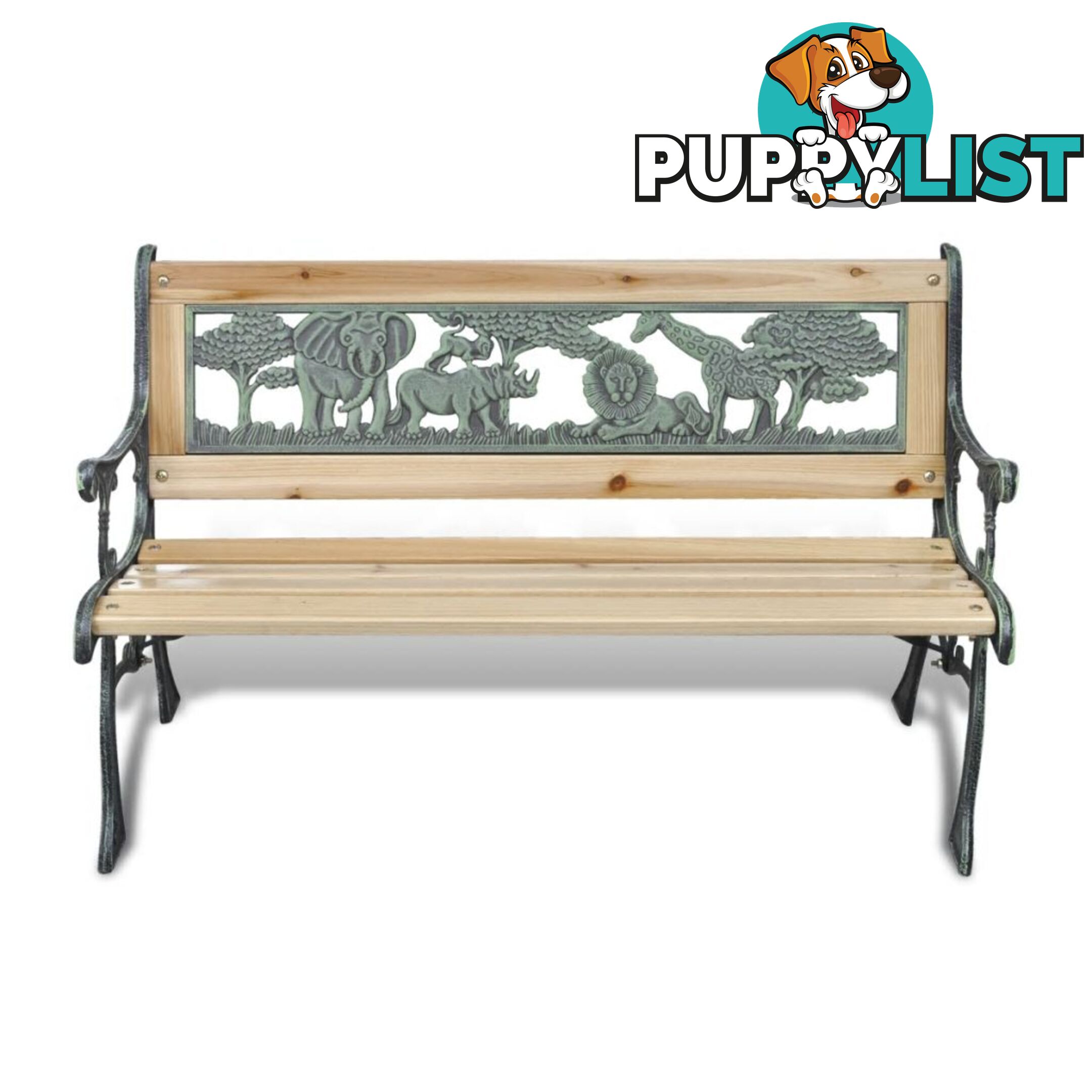 Home Garden Bench For Children Animal Pattern 80 x 24 Cm - Unbranded - 4326500414595