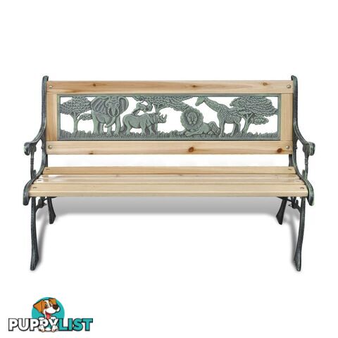 Home Garden Bench For Children Animal Pattern 80 x 24 Cm - Unbranded - 4326500414595