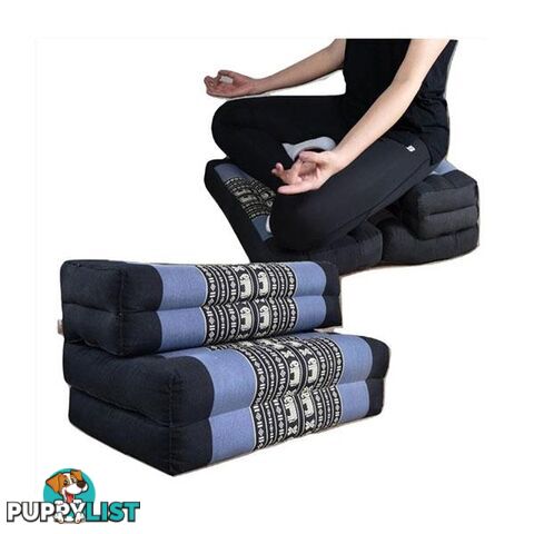 3 Fold Zafu Meditation Cushion Set Blueele - Mango Trees - 9476062141882