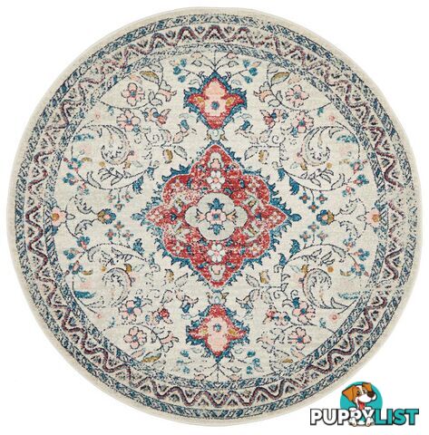 Avenue Pastel Round Rug - Unbranded - 9375321883481